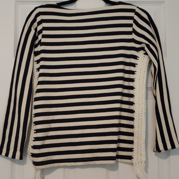 Nwt Pepin Cotton Top with fringe - Picture 4 of 4